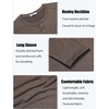 image:imageCOOFANDY Mens Henley Shirts Long Sleeve TShirt Lightweight Fashion Casual Pullover Tee ShirtBrown