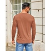 image:imageCOOFANDY Mens Henley Shirts Long Sleeve TShirt Lightweight Fashion Casual Pullover Tee ShirtCaramel