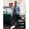 image:imageCOOFANDY Mens Henley Shirts Long Sleeve TShirt Lightweight Fashion Casual Pullover Tee ShirtDark Grey