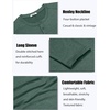 image:imageCOOFANDY Mens Henley Shirts Long Sleeve TShirt Lightweight Fashion Casual Pullover Tee ShirtGreen