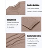 image:imageCOOFANDY Mens Henley Shirts Long Sleeve TShirt Lightweight Fashion Casual Pullover Tee ShirtKhaki