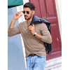 image:imageCOOFANDY Mens Henley Shirts Long Sleeve TShirt Lightweight Fashion Casual Pullover Tee ShirtKhaki