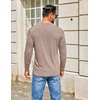 image:imageCOOFANDY Mens Henley Shirts Long Sleeve TShirt Lightweight Fashion Casual Pullover Tee ShirtKhaki