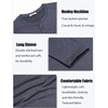 image:imageCOOFANDY Mens Henley Shirts Long Sleeve TShirt Lightweight Fashion Casual Pullover Tee ShirtNavy Blue