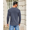 image:imageCOOFANDY Mens Henley Shirts Long Sleeve TShirt Lightweight Fashion Casual Pullover Tee ShirtNavy Blue