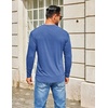 image:imageCOOFANDY Mens Henley Shirts Long Sleeve TShirt Lightweight Fashion Casual Pullover Tee ShirtRoyal Blue
