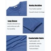 image:imageCOOFANDY Mens Henley Shirts Long Sleeve TShirt Lightweight Fashion Casual Pullover Tee ShirtRoyal Blue