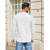 image:imageCOOFANDY Mens Henley Shirts Long Sleeve TShirt Lightweight Fashion Casual Pullover Tee ShirtWhite