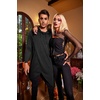 image:imageCOOFANDY Mens Hooded Poncho Cape Cloak Casual Asymmetric Hem Hoodie SweatshirtsBlack