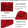 image:imageCOOFANDY Mens Hooded Poncho Cape Cloak Casual Asymmetric Hem Hoodie SweatshirtsRed