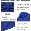 image:imageCOOFANDY Mens Hooded Poncho Cape Cloak Casual Asymmetric Hem Hoodie SweatshirtsSnorkel Blue