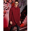 image:imageCOOFANDY Mens Hooded Poncho Cape Cloak Casual Asymmetric Hem Hoodie SweatshirtsWine Red