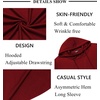 image:imageCOOFANDY Mens Hooded Poncho Cape Cloak Casual Asymmetric Hem Hoodie SweatshirtsWine Red