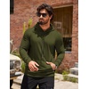 image:imageCOOFANDY Mens Hoodie Casual Drawstring Athletic Hoodies Hooded Pullover Sweatshirts with PocketBarmy Green