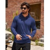 image:imageCOOFANDY Mens Hoodie Casual Drawstring Athletic Hoodies Hooded Pullover Sweatshirts with PocketBlue