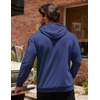 image:imageCOOFANDY Mens Hoodie Casual Drawstring Athletic Hoodies Hooded Pullover Sweatshirts with PocketBlue