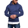 image:imageCOOFANDY Mens Hoodie Casual Drawstring Athletic Hoodies Hooded Pullover Sweatshirts with PocketBlue