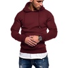 image:imageCOOFANDY Mens Hoodie Casual Drawstring Athletic Hoodies Hooded Pullover Sweatshirts with PocketBurgundy