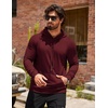 image:imageCOOFANDY Mens Hoodie Casual Drawstring Athletic Hoodies Hooded Pullover Sweatshirts with PocketBurgundy