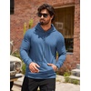 image:imageCOOFANDY Mens Hoodie Casual Drawstring Athletic Hoodies Hooded Pullover Sweatshirts with PocketDark Blue