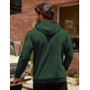 image:imageCOOFANDY Mens Hoodie Casual Drawstring Athletic Hoodies Hooded Pullover Sweatshirts with PocketDark Green