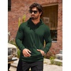 image:imageCOOFANDY Mens Hoodie Casual Drawstring Athletic Hoodies Hooded Pullover Sweatshirts with PocketDark Green