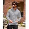 image:imageCOOFANDY Mens Hoodie Casual Drawstring Athletic Hoodies Hooded Pullover Sweatshirts with PocketLight Gray