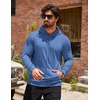 image:imageCOOFANDY Mens Hoodie Casual Drawstring Athletic Hoodies Hooded Pullover Sweatshirts with PocketSky Blue