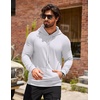 image:imageCOOFANDY Mens Hoodie Casual Drawstring Athletic Hoodies Hooded Pullover Sweatshirts with PocketWhite