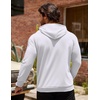 image:imageCOOFANDY Mens Hoodie Casual Drawstring Athletic Hoodies Hooded Pullover Sweatshirts with PocketWhite
