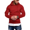 image:imageCOOFANDY Mens Hoodie Casual Drawstring Athletic Hoodies Hooded Pullover Sweatshirts with PocketWine Red