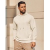 image:imageCOOFANDY Mens Hoodie Long Sleeve Casual Pullover Hooded Sweatshirt Fashion Drawstring Hoodies with PocketBeige
