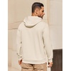 image:imageCOOFANDY Mens Hoodie Long Sleeve Casual Pullover Hooded Sweatshirt Fashion Drawstring Hoodies with PocketBeige
