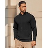 image:imageCOOFANDY Mens Hoodie Long Sleeve Casual Pullover Hooded Sweatshirt Fashion Drawstring Hoodies with PocketBlack