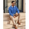image:imageCOOFANDY Mens Hoodie Long Sleeve Casual Pullover Hooded Sweatshirt Fashion Drawstring Hoodies with PocketBlue