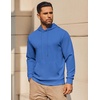 image:imageCOOFANDY Mens Hoodie Long Sleeve Casual Pullover Hooded Sweatshirt Fashion Drawstring Hoodies with PocketBlue