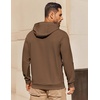 image:imageCOOFANDY Mens Hoodie Long Sleeve Casual Pullover Hooded Sweatshirt Fashion Drawstring Hoodies with PocketBrown