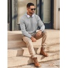 image:imageCOOFANDY Mens Hoodie Long Sleeve Casual Pullover Hooded Sweatshirt Fashion Drawstring Hoodies with PocketGrey