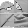 image:imageCOOFANDY Mens Hoodie Long Sleeve Casual Pullover Hooded Sweatshirt Fashion Drawstring Hoodies with PocketGrey