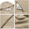 image:imageCOOFANDY Mens Hoodie Long Sleeve Casual Pullover Hooded Sweatshirt Fashion Drawstring Hoodies with PocketKhaki