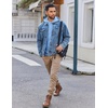 image:imageCOOFANDY Mens Hoodie Long Sleeve Casual Pullover Hooded Sweatshirt Fashion Drawstring Hoodies with PocketLight Blue