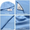 image:imageCOOFANDY Mens Hoodie Long Sleeve Casual Pullover Hooded Sweatshirt Fashion Drawstring Hoodies with PocketLight Blue