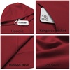 image:imageCOOFANDY Mens Hoodie Long Sleeve Casual Pullover Hooded Sweatshirt Fashion Drawstring Hoodies with PocketMaroon