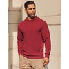 image:imageCOOFANDY Mens Hoodie Long Sleeve Casual Pullover Hooded Sweatshirt Fashion Drawstring Hoodies with PocketMaroon