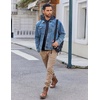 image:imageCOOFANDY Mens Hoodie Long Sleeve Casual Pullover Hooded Sweatshirt Fashion Drawstring Hoodies with PocketNavy Blue