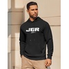image:imageCOOFANDY Mens Hoodie Long Sleeve Casual Pullover Hooded Sweatshirt Fashion Drawstring Hoodies with PocketRacing Letter