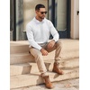 image:imageCOOFANDY Mens Hoodie Long Sleeve Casual Pullover Hooded Sweatshirt Fashion Drawstring Hoodies with PocketWhite