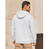 image:imageCOOFANDY Mens Hoodie Long Sleeve Casual Pullover Hooded Sweatshirt Fashion Drawstring Hoodies with PocketWhite