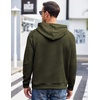 image:imageCOOFANDY Mens Hoodies Pullover Casaul Long Sleeve Drawstring Waffle Knit Hooded Sweatshirt with Kanga PocketArmy Green