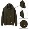 image:imageCOOFANDY Mens Hoodies Pullover Casaul Long Sleeve Drawstring Waffle Knit Hooded Sweatshirt with Kanga PocketArmy Green